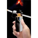 Bricheta Electronica cu Incarcare USB, Personalizata cu Textul Tau, Buton cu Lumina, Cu Senzor De Amprenta, 7 cm