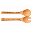 Set de 2 Tacamuri din Bambus Pentru Salate, 30 cm, Personalizate cu Textul Tau – Cadou Unic si Elegant