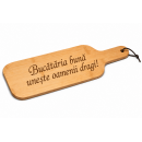 Platou Din Bambus Pentru Gustari, 405 x 134 x 10 mm, Personalizat Cu Textul Tau