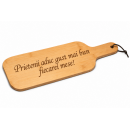 Platou Din Bambus Pentru Gustari, 405 x 134 x 10 mm, Personalizat Cu Textul Tau