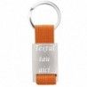 Breloc personalizat metalic paracord gravat cu textul tau