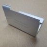 Suport carti de vizita aluminiu, gravat, personalizat cu nume sau sigla, 95 x 65 x 7 mm