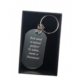 Breloc personalizat poza si text. Breloc gravat cu poza si textul tau